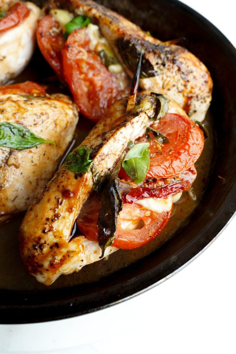 Caprese Stuffed Balsamic Chicken