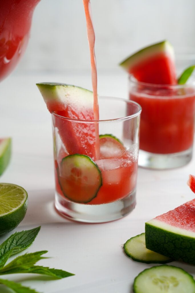 Watermelon Cucumber Cocktail | cookingwithcassandra.com