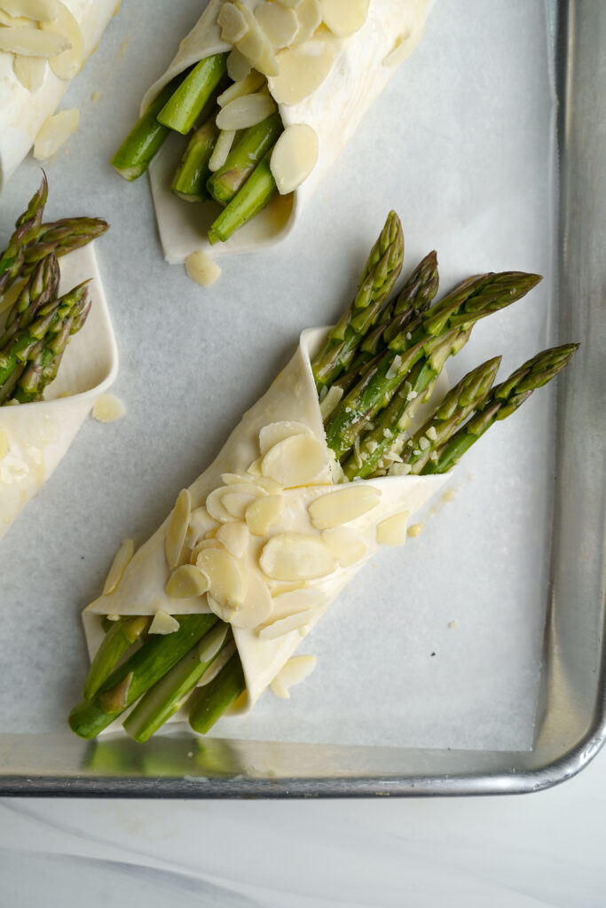 Asparagus wrapped in puff pastry | cookingwithcassandra.com