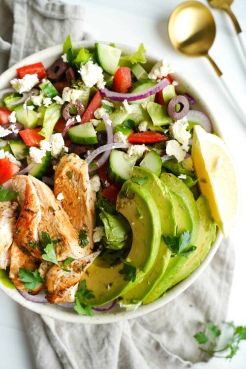 Easy Mediterranean Chicken Salad Easy Mediterranean Chicken Salad