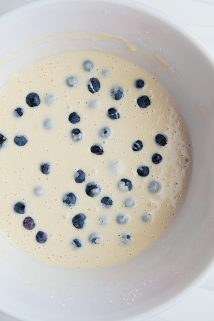 Fresh blueberries in a batter | cookingwithcassandra.com