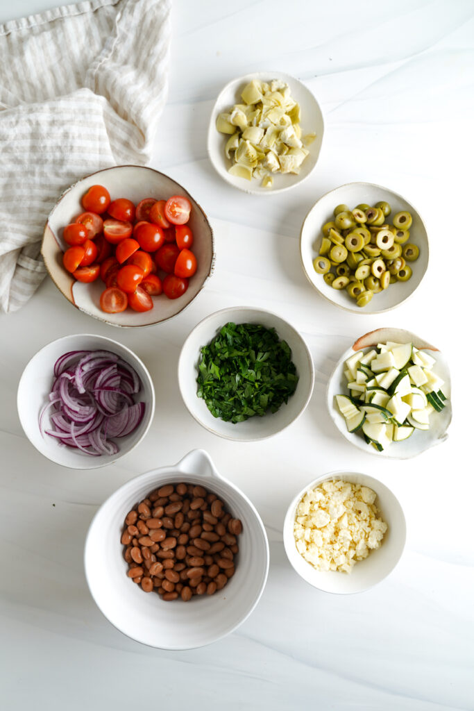 Mediterranean Pasta Salad Ingredients | cookingwithcassandra.com