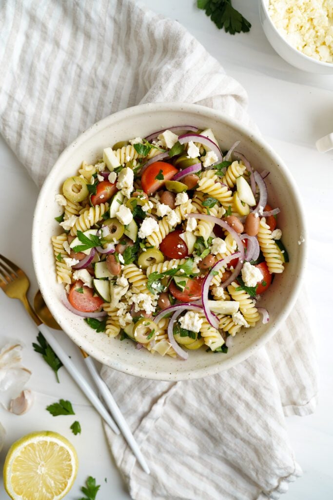 Mediterranean Pasta Salad - cookingwithcassandra.com