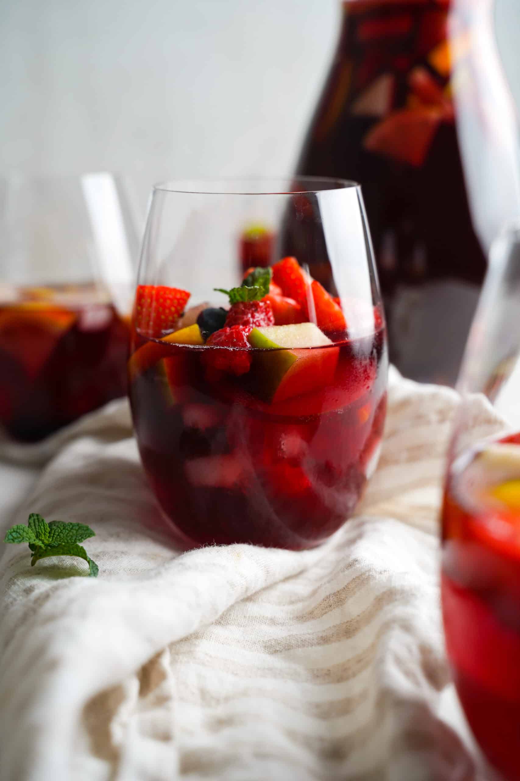 A glass of Red Sangria