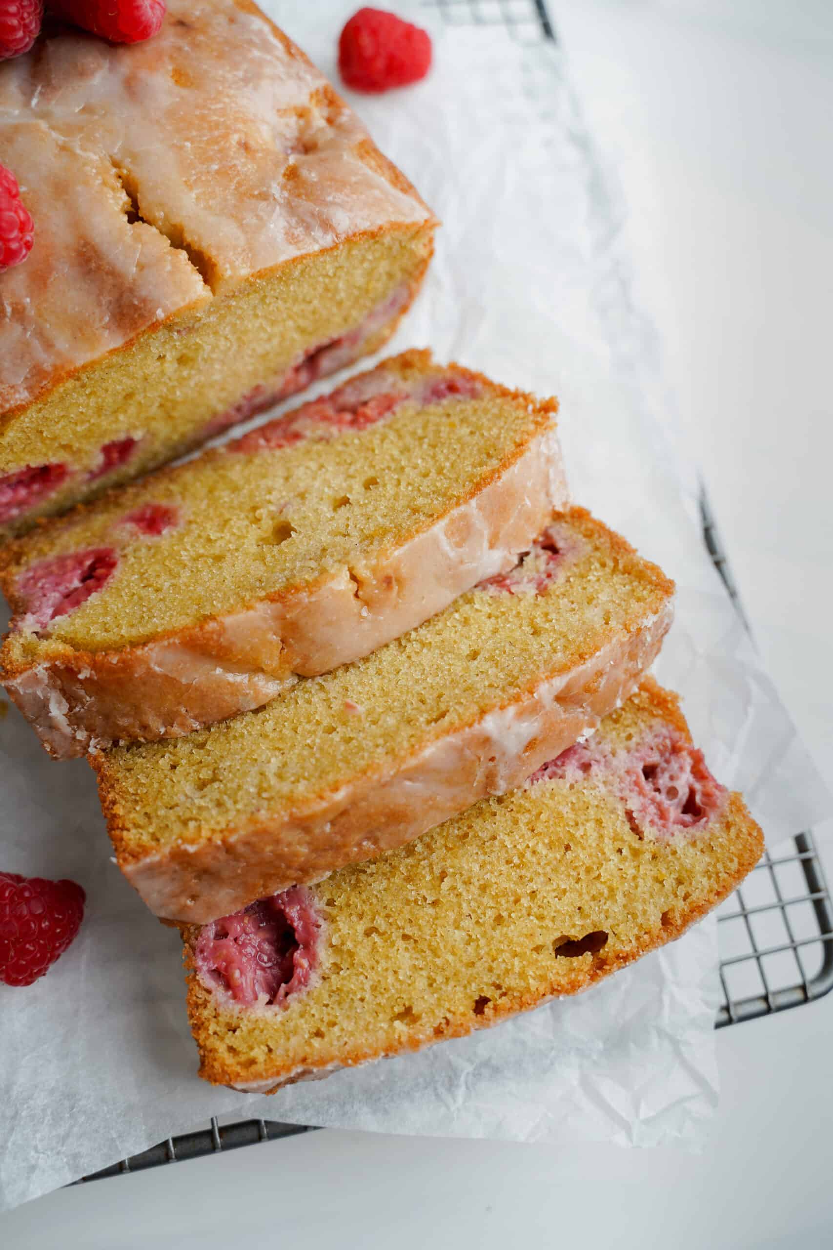 Sliced lemon raspberry loaf | cookingwithcassandra.com