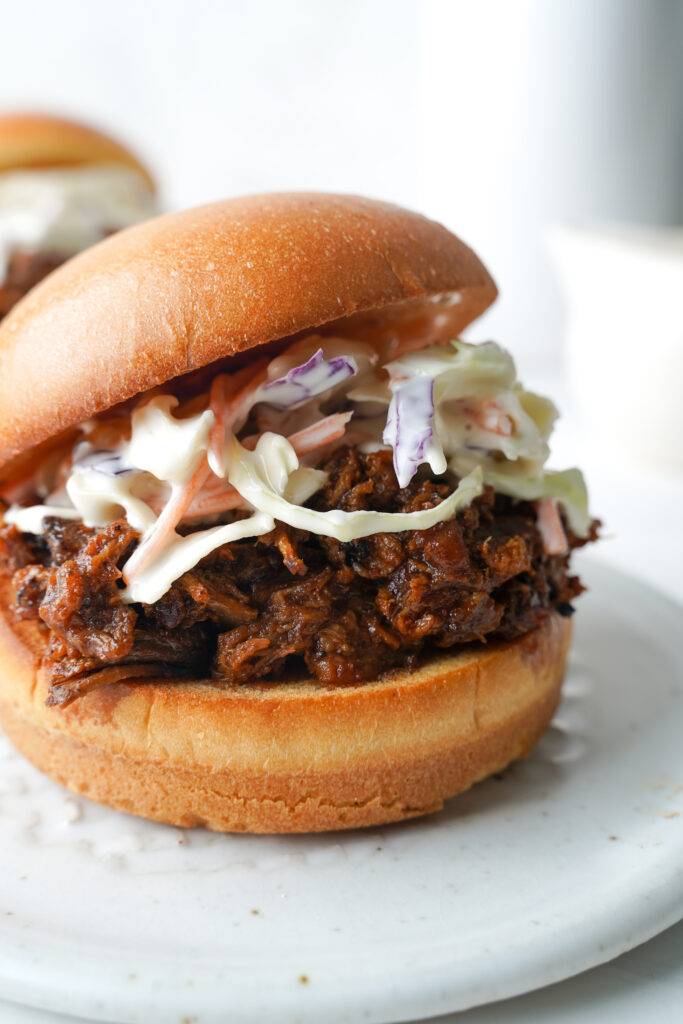 Pulled Pork With Coleslaw | cookingwithcassandra.com