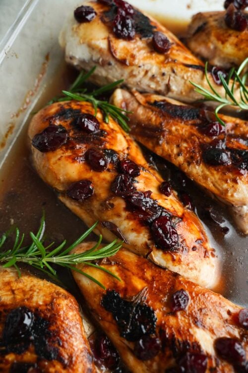 Easy Cranberry Rosemary Chicken