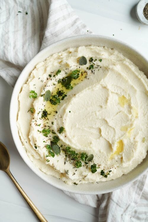 Buttery Cauliflower Mashed Potatoes