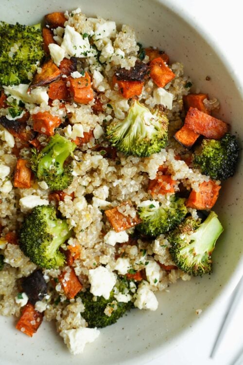Broccoli Quinoa Salad with Sweet Potato