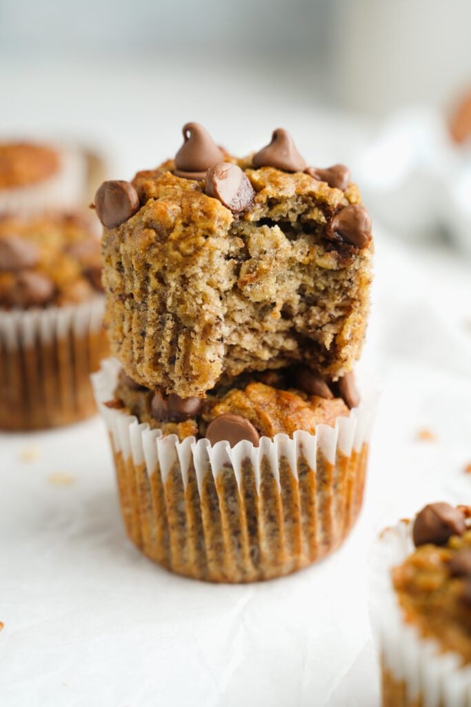 chocolate chip banana muffins | cookingwithcassandra.com