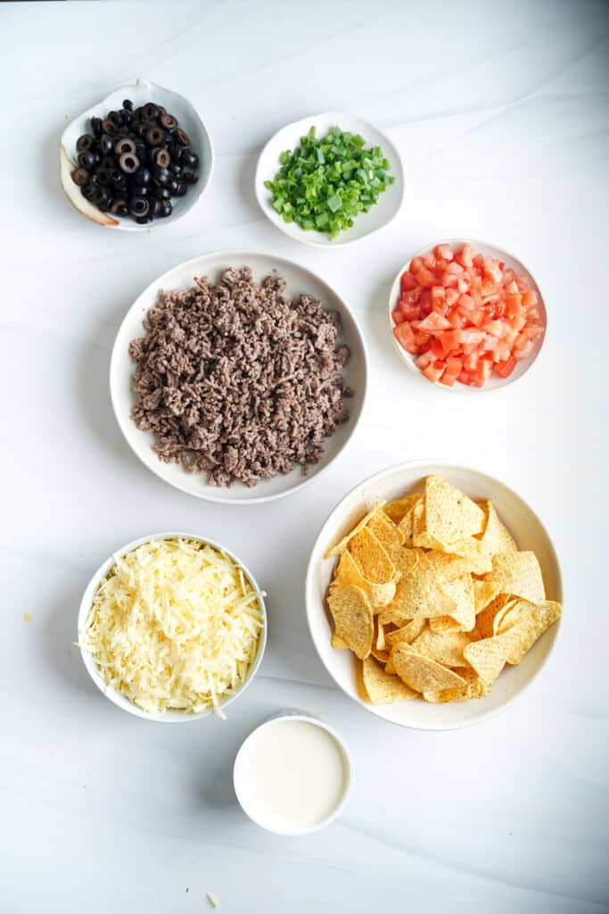 Ingredients for nachos recipe | cookingwithcassandra.com