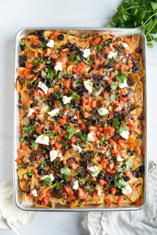 Easy Sheet Pan Nachos Recipe
