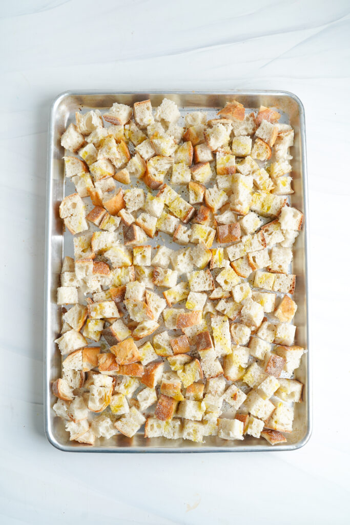 Bread cubes Thanksgiving Stuffing Recipe | cookingwithcassandra.com