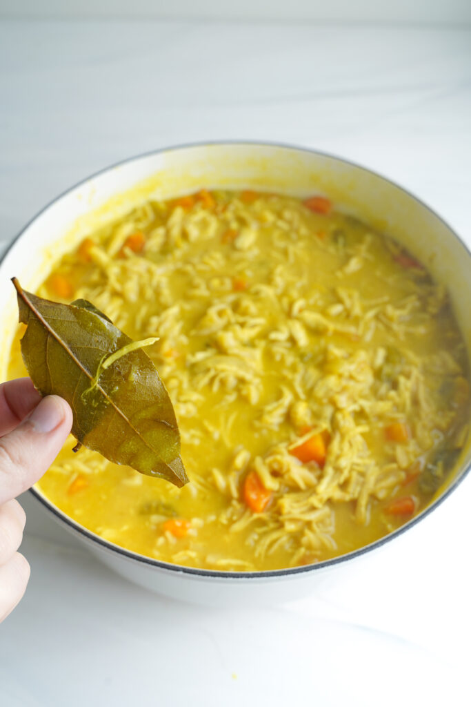 Chicken Noodle soup with Bay Leaf | cookingwithcassandra.com