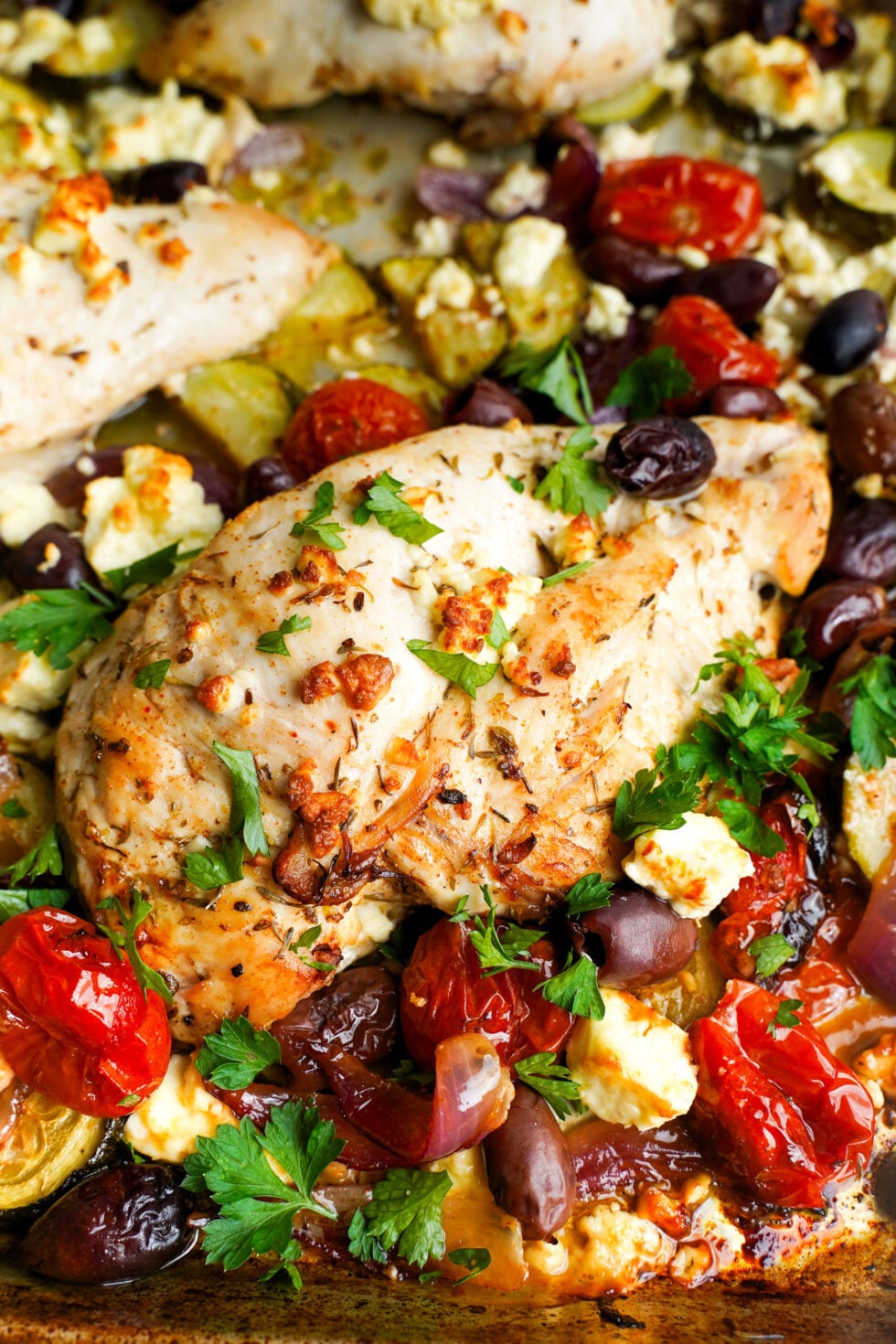 Greek Sheet Pan Chicken - Cooking with Cassandra